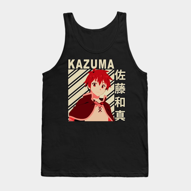 Satou Kazuma - KonoSuba Tank Top by Jack Jackson